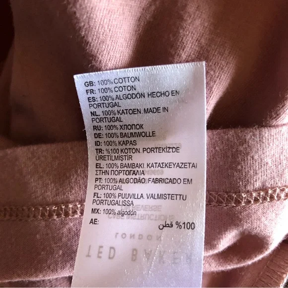 Ted Baker pink flower graphic tee t-shirt graphic mens unisex - Picture 6 of 6